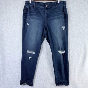 Juicy Couture Womens Sz 12 (Fits 32x26) Distressed Skinny Jeans  Stretch Denim